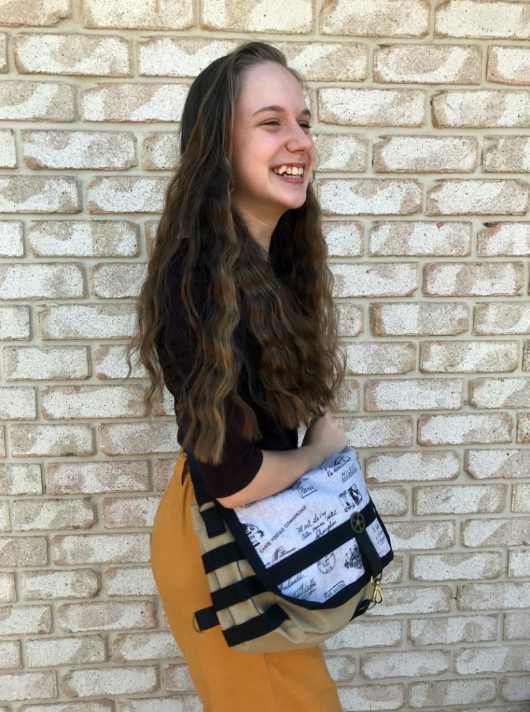 Canvas Messenger Bags With Fabric Panels Australian Made