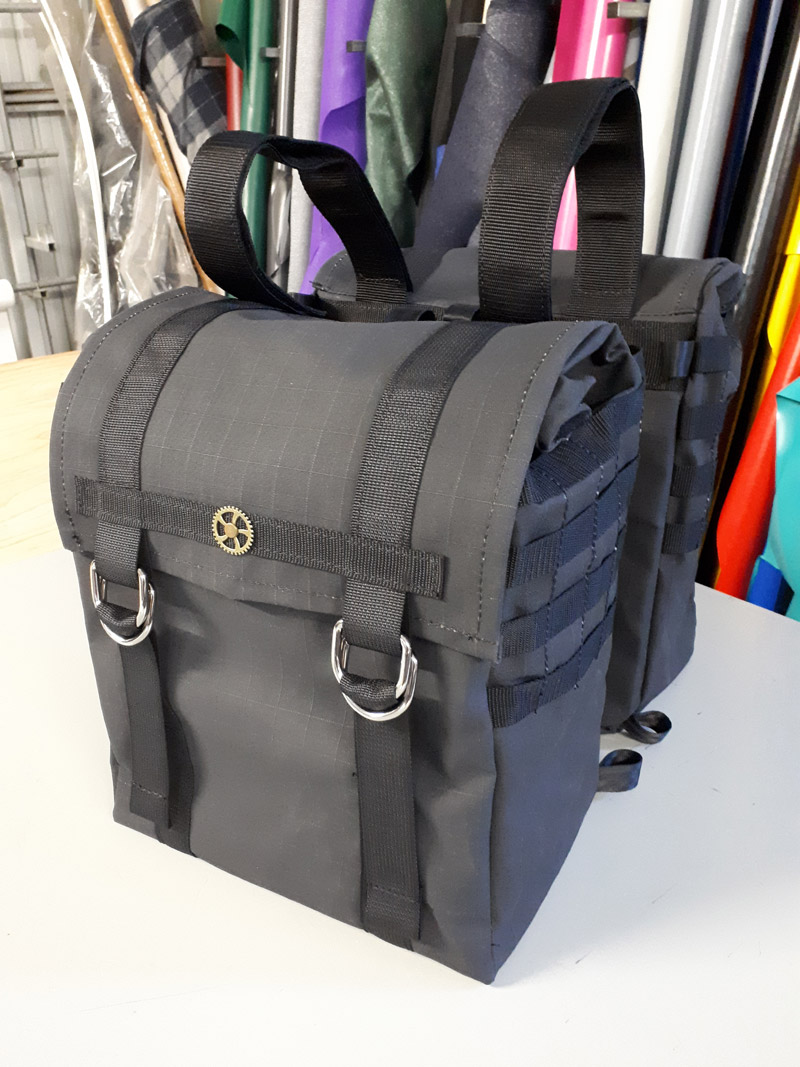 Adventure Motorcycle Panniers The Big Fellas Australian Made Canvas