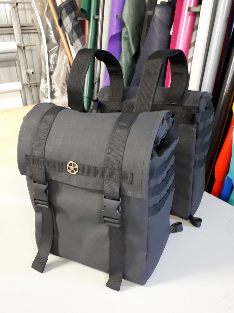 Adventure Motorcycle Panniers The Big Fellas Australian Made Canvas