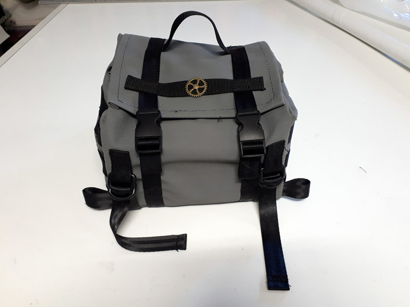 Motorcycle Top Bag - Australian Made Canvas Rear Bag