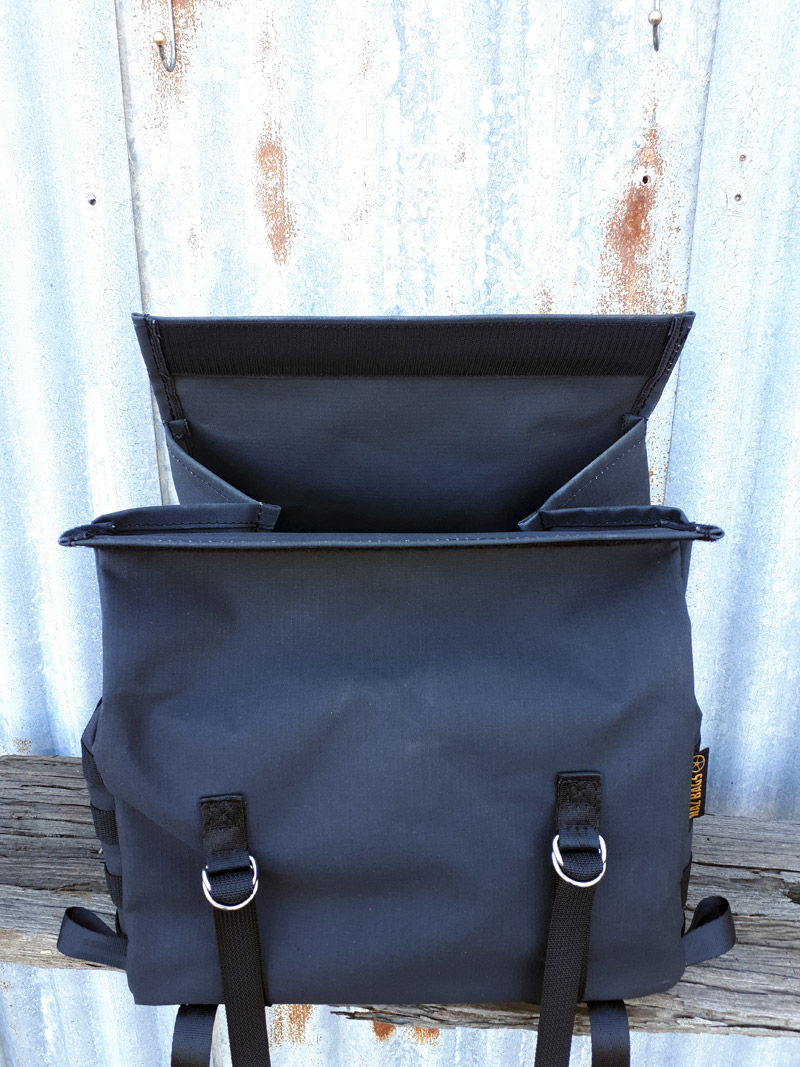 Canvas Motorcycle Tail Bag - Large Top Bag - Australian Made