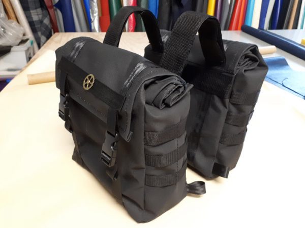canvas motorcycle saddlebags