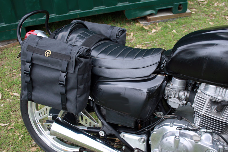 Motorcycle Saddlebags - Small - Australian Made in Canvas