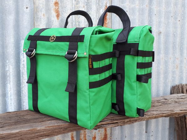 Bright Green Postie Panniers